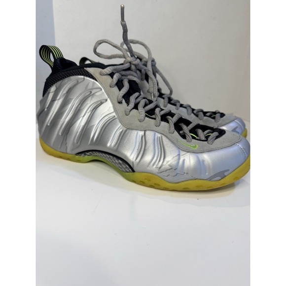 NIKE AIR FOAMPOSITE ONE PREMIUM 10 METALLIC SILVER CAMO VOLT GALAXY 575420-004 main image 15